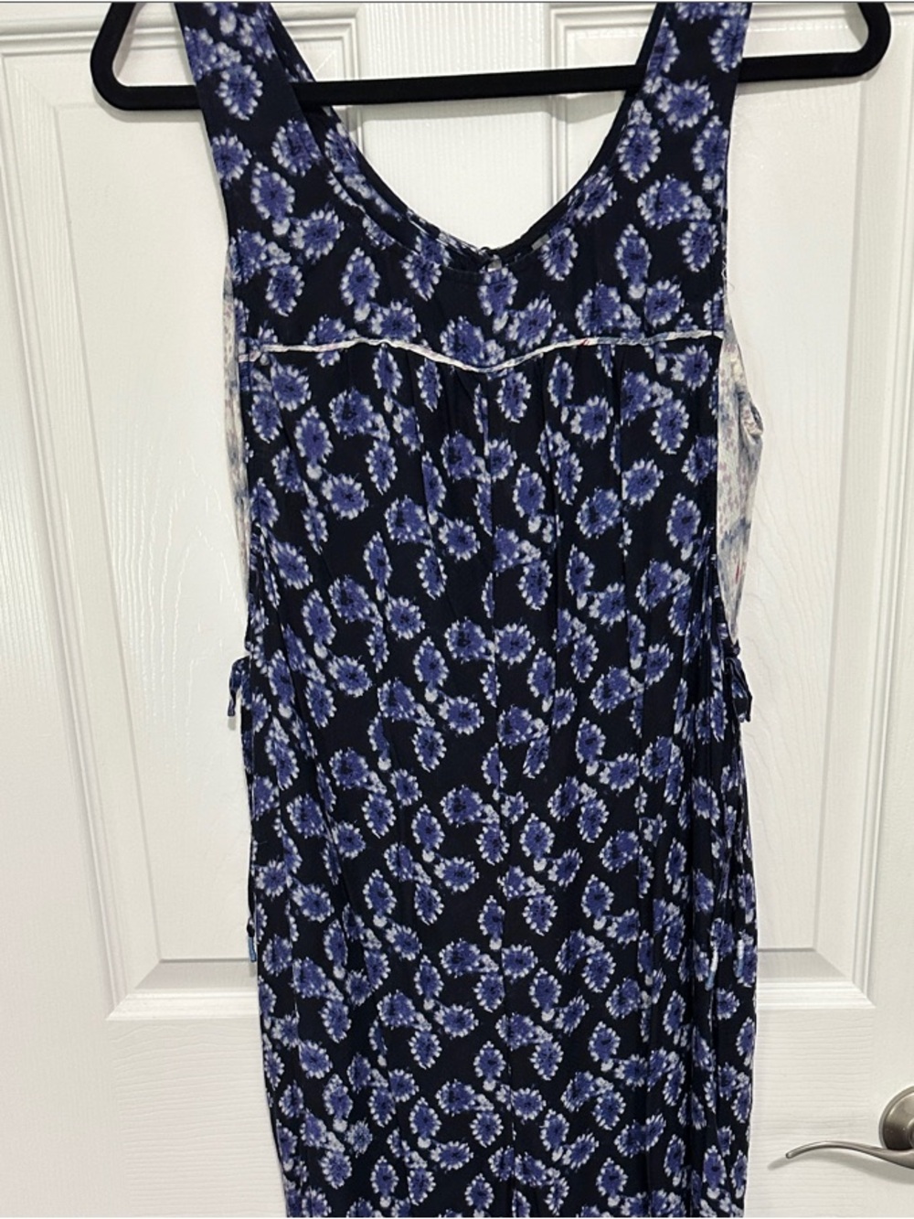 Anthropologie Navy Sleeveless Jumpsuit